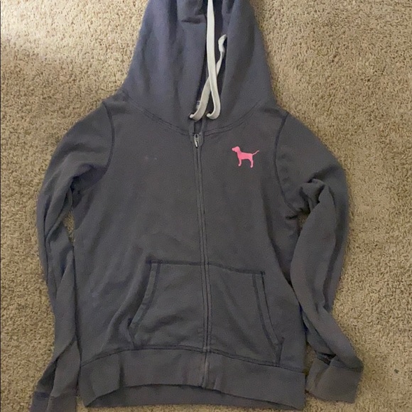 Pink Zip up sweater - Picture 2 of 2